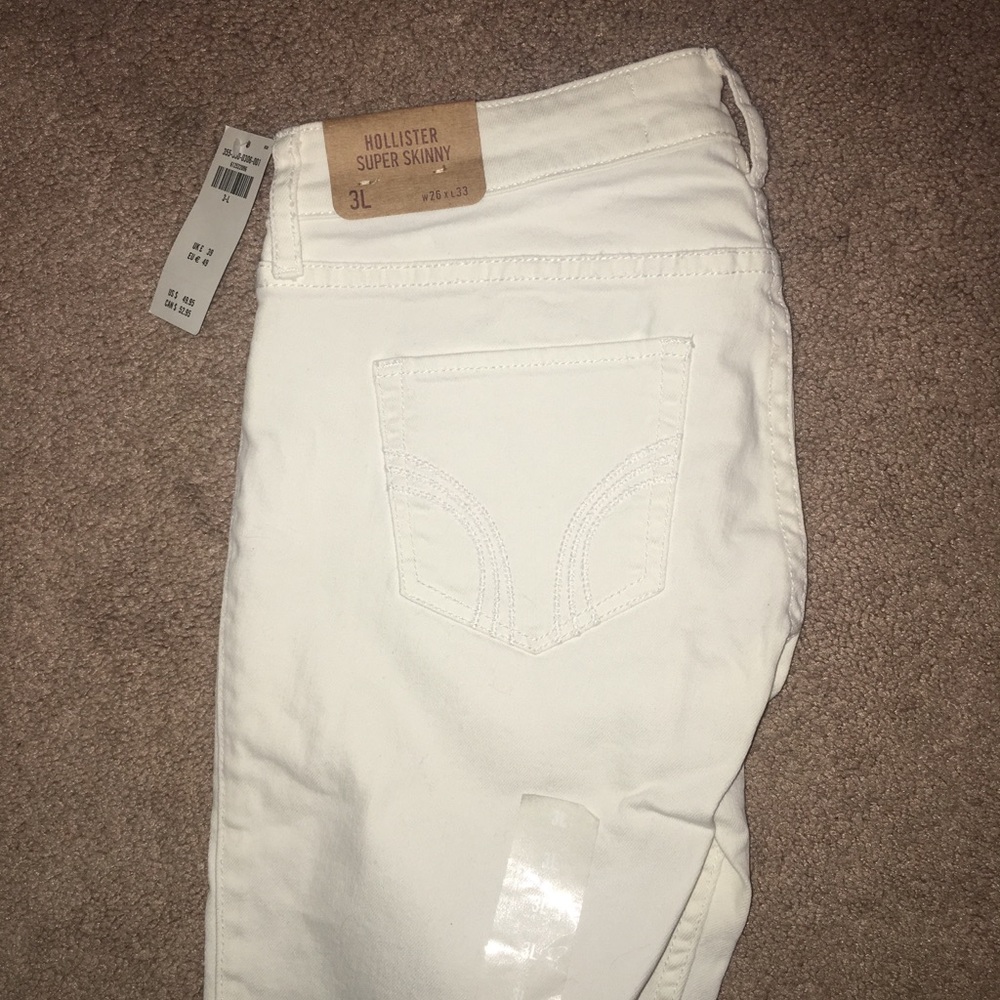 Hollister white jeans